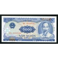 Вьетнам 5000 донг 1991 г. P108. Серия PN. UNC