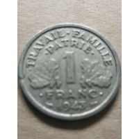 РАСПРОДАЖА - 1 франк 1943г.