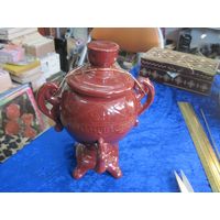 Чайница-самовар "Элитный чай", керамика, 19 см.