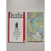 Географическая карта Берлина 1986 г