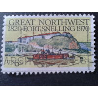 США 1970 форт Снелинг, лодка
