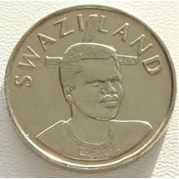 Эсватини "Свазиленд". 1 лилангени 1996 год  KM#45  "Король Мсвати III"