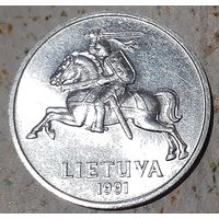 Литва 2 цента, 1991 (14-4-18)
