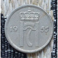 Норвегия 10 оре (центов) 1955 года. Хокон VII.