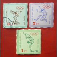 Болгария. Спорт. ( 3 марки ) 1964 года. 6-16.