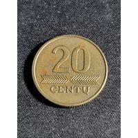 Литва 20 центов 2009