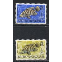 Рыбы Британский Гондурас 1969 и 1971 год 2 серии по 1 марке