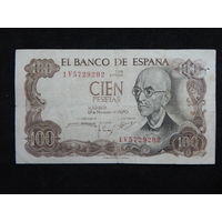 Испания 100 песет 1970г.