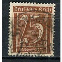 Рейх (Веймарская республика) - 1921 - Цифры 25 Pf - [Mi.161] - 1 марка. Гашеная.  (Лот 79BC)
