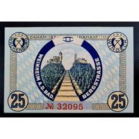 РАСПРОДАЖА!!! - ГЕРМАНИЯ ВАЙНХАЙМ (БАДЕН-ВЮРТЕМБЕРГ) 25 пфеннигов 1918 год - UNC!