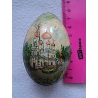Деревянное яйцо разрисованное.