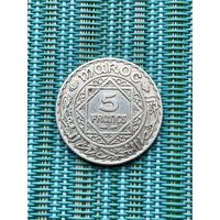 Марокко 5 франков 1928 г., редкий год