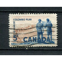 Канада - 1961 - 10 лет Плану Коломбо - [Mi. 341] - полная серия - 1 марка. Гашеная.  (Лот 12DP)
