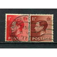 Великобритания - 1936 - Король Эдуард VIII [Mi. 194-195] - 2 марки. Гашеные.  (Лот 52Bi)