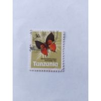 Танзания 1973 бабочка
