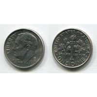 США. 10 центов (2006, буква P, aUNC)