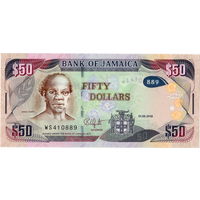 Ямайка, 50 долларов, 2018 г., UNC