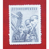 Чехословакия. Рабочие буровых установок. ( 1 марка ) 1951 года. 2-14.