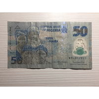 Нигерия, 50 найра 2019 год (пластик)