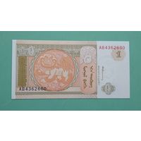 Банкнота 1 тугрик Монголия 1993 г.