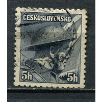 Чехословакия - 1945 - Офицер Православ Ржидки 5Н - [Mi.439] - 1 марка. Гашеная.  (Лот 88EZ)-T25P7