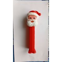 Винтажный диспенсер дозатор Pez бородатый Санта Клаус в красном колпаке (vintage Santa Claus Pez dispenser). Производство Венгрия Hungary Magyaria. (дозатор для конфет, драже)