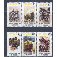 [1740] Польша 1980. Фауна.Лошади.Коневодство. Гашеные марки.
