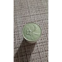 Канада 25 центов  1972 г