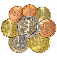 Словакия набор евро 2009 UNC