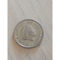 Нидерланды 25 центов 1980г.