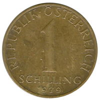 Австрия 1 шилинг 1979
