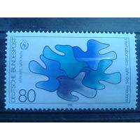 ФРГ 1986 межд. год дружбы, эмблема Михель-2,2 евро
