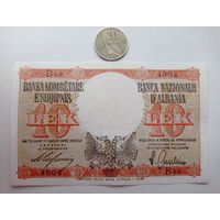 Werty71 Албания (Итальянская оккупация) 10 лек 1940 банкнота