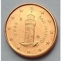 Сан-Марино 1 евроцент 2006 г.