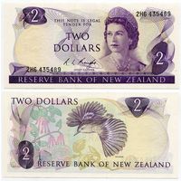 Новая Зеландия. 2 доллара (образца 1975 года, P164c, aUNC)
