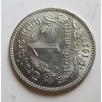 Германия 1 марка 1937 A  рейхсмарка .RS-.50