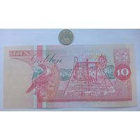 Werty71 Суринам 10 гульденов 1996 UNC банкнота