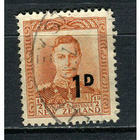 Новая Зеландия - 1953 - Король Георг VI с надпечаткой 1Р на 1 1/2Р - [Mi. 327] - полная серия - 1 марка. Гашеная.  (LOT EW25)-T10P14