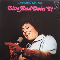 Carmen McRae – Live And Doin' It, LP 1974