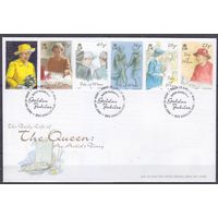 2001 Остров Мэн 943-948 FDC 50-е восхождение на трон королевы Елизаветы II 9,00 евро