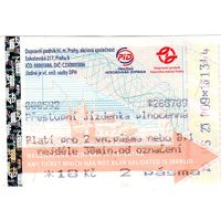 Билет метро Прага
