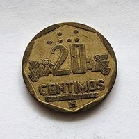 Перу 20 сентимо, 1996