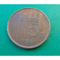 5 центов Нидерланды 1982 г.в.