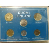 Годовой набор монет Финляндии, 1982 год. В заводском боксе (не вскрывался). Распродажа коллекции!