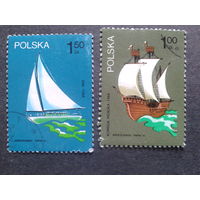 Польша 1974 парусники