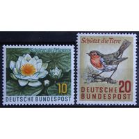 Защита природы, Германия, 1957 год, 2 марки