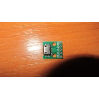 Разъем гнездо micro USB на плате