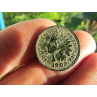 1 цент 1902г. С 1 рубля!