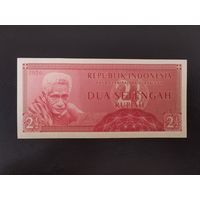 Индонезия 2 1/2рупии 1956г unc, пресс