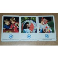 Календарики ГДР 1973, 1974, 1975 Реклама плёнки ORWO 3 шт. одним лотом